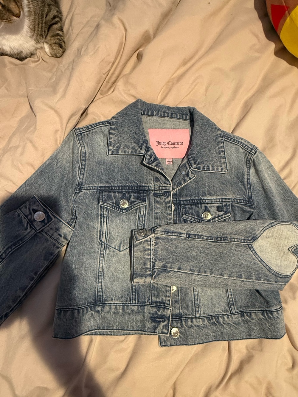Juicy couture crop Jean jacket